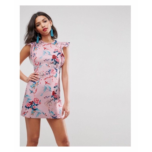 Mini-Dress with Frill - Picture 5 of 5